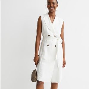 H&M Linen blend vest dress NWT M